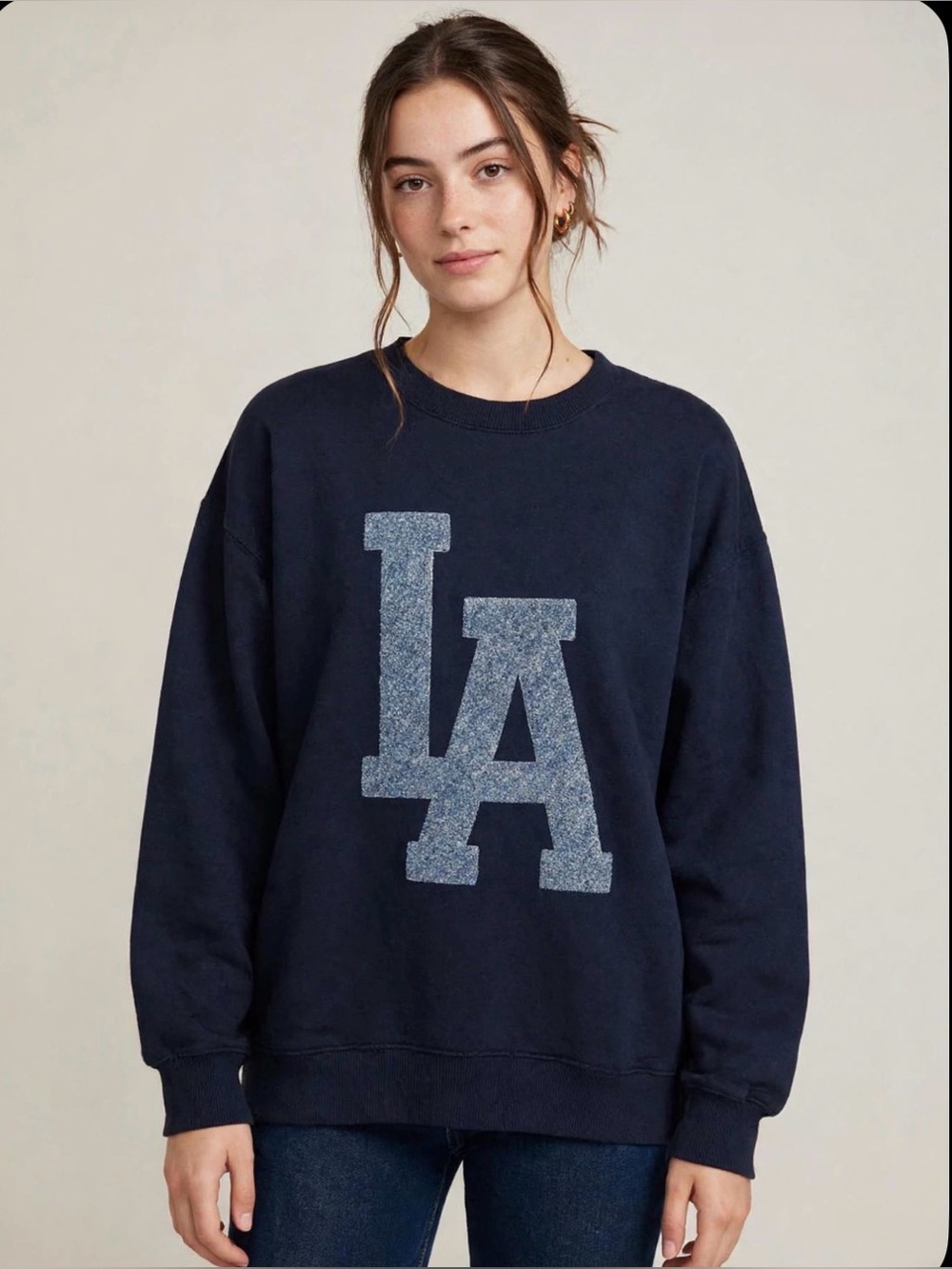 H&M Black Sweatshirt with LA Graphic